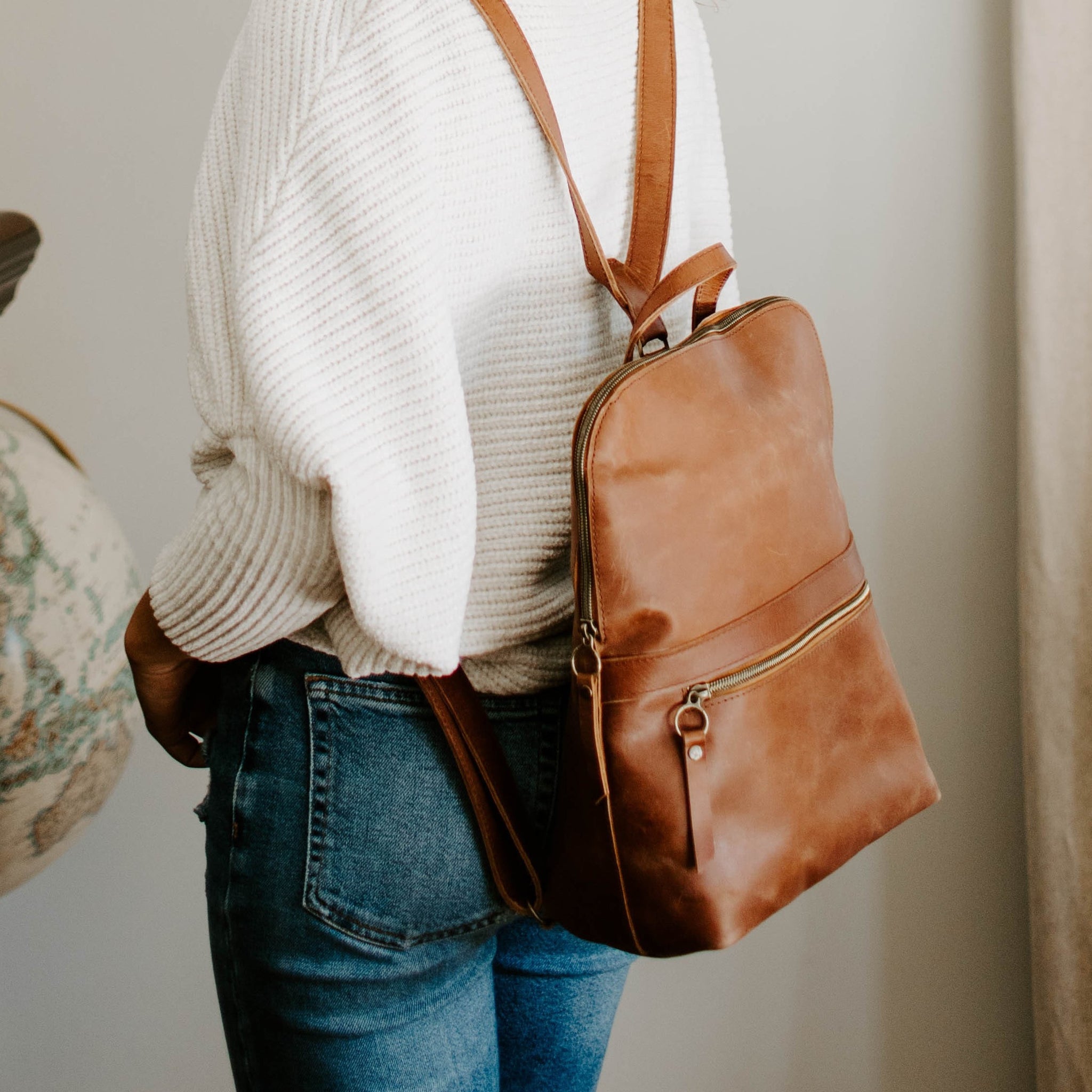 Leather Backpack Purse Leather Backpack Purse